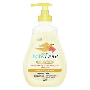 Sabonete Baby Dove Da Cabeça Aos Pés Hidratação Glicerinada Líquido 400mL,1 Unidade