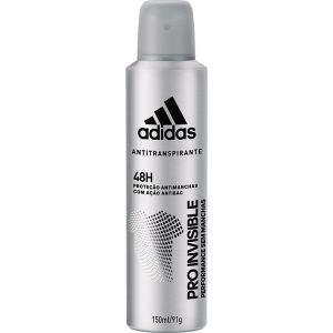 Desodorante Aerossol Adidas Masculino Pro Invisible 150mL