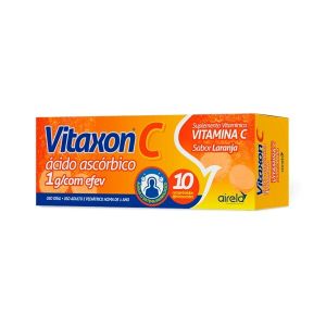 Vitaxon C 1G Caixa com 10 Comprimidos Efervescentes Sabor Laranja
