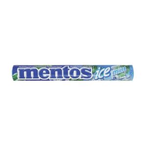 Bala Mastigável Mentos Stick Ice Mint, Com 38G