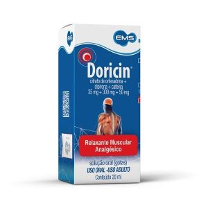 Doricin Gotas 35Mg/mL + 300Mg/mL + 50Mg/mL, Caixa Com 1 Frasco Gotejador Com 20mL De Solução De Uso Oral
