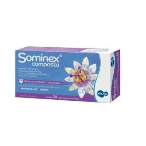 Sominex Composto 40Mg + 30Mg + 50Mg, Caixa Com 20 Comprimidos