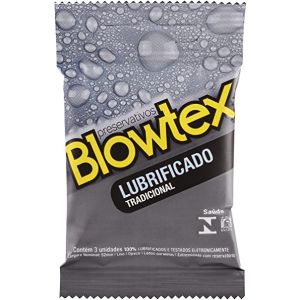 Preservativo Lubrificado Blowtex Branco 3 Unidades