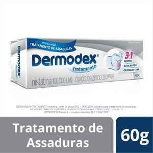 Dermodex Tratamento 100.000Ui/G + 200mg Caixa com 1 Bisnaga com 60G de Pomada de Uso Dermatológico
