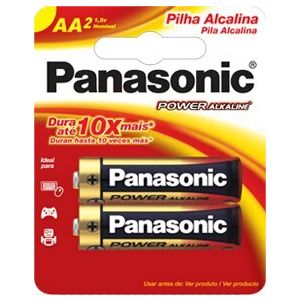 Pilha Panasonic Aa2X Alcalina Power