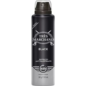 Desodorante Tres Marchand Aerosol 165mL Máscara Black