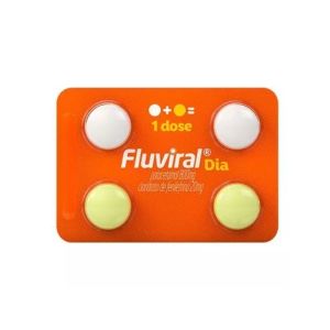 Fluviral Dia 800Mg + 20Mg, Blister Com 4 Comprimidos