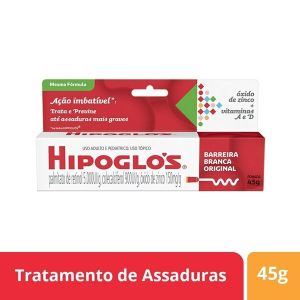 Hipoglós 5000Ui/G + 900Ui/G + 150mg Caixa com 1 Bisnaga com 45G de Pomada de Uso Dermatológico