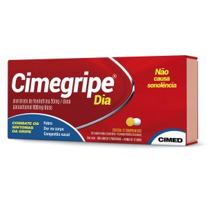 Cimegripe Dia 800Mg + 20Mg, Caixa Com 12 Comprimidos Revestidos