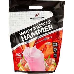 Whey Proteinmuscle Hammer 900G Sabor Morango