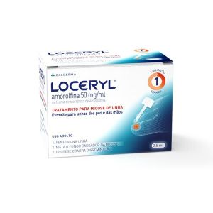 Loceryl Esmalte 50mg/mL Caixa com 1 Frasco com 2,5mL de Esmalte de Uso Dermatológico + 10 Espátulas + 30 Compressas + 30 Lixas