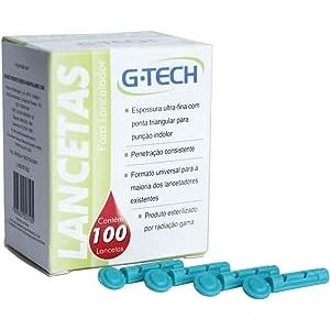 Lancetas Para Lancetador G-Tech 100 Unidades