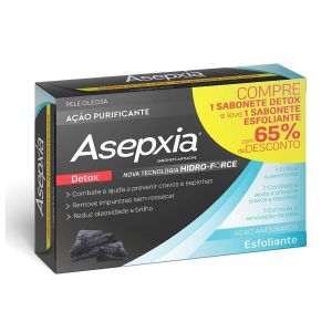 Kit Asepxia Sabonete Antiacne Esfoliante + Sabonete Detox 80G