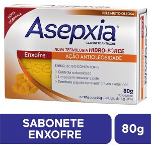 Sabonete Enxofre Asepxia 80G 