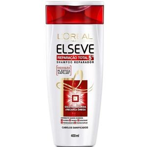 Shampoo Reparação Total 5+ Elseve L'Oréal Paris 400 mL L'Oréal Paris Branco