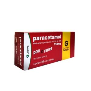 Paracetamol 750Mg 20 Comprimidos(Cif)