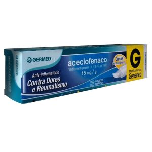 Aceclofenaco Creme 15mg Caixa com 1 Bisnaga com 30G de Creme de Uso Dermatológico - Germed (GENÉRICO)