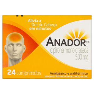 Anador Comprimido 500mg Caixa com 24 Comprimidos