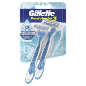 Aparelho de Barbear Descartável Gillette Prestobarba3 Cool com 2 Unidades Gillette