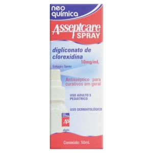 Asseptcare 10mg/mL Caixa com 1 Frasco Spray com 50mL de Solução de Uso Dermatológico