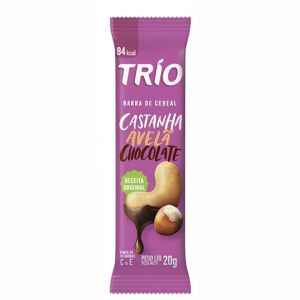 Barra de Cereal Trio Deli Chocolate Avelã e Castanha 25G 1 Unidade