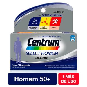 Suplemento Vitamínico-Mineral Centrum Select Homem com 30 Comprimidos