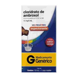 Cloridrato de Ambroxol 3mg/mL Caixa com 1 Frasco com 120mL de Xarope + Copo Medidor - Cimed (GENÉRICO)