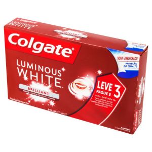 Creme Dental Colgate Luminous White Brilliant Mint 70G Promo Leve 3 Pague 2