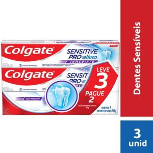 Colgate Sensitive Creme Dental Pro Alivio Imediato Original Leve 3 Pague 2 90G Cada