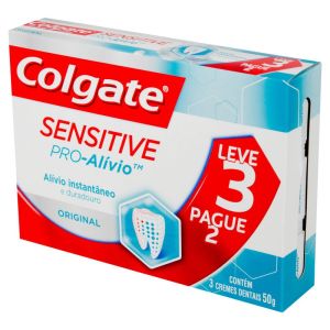 Creme Dental Colgate Sensitive Pro-Alívio Original 50G Promo Leve 3 Pague 2
