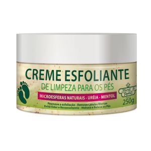 Creme Esfoliante Flores & Vegetais para Pés Ureia Mentol 250G