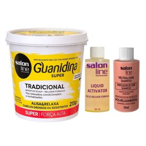 Creme Relaxante Guanidina Salon Line Super 215G