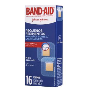 Curativos Band-Aid Pequenos Ferimentos com 16 Unidades