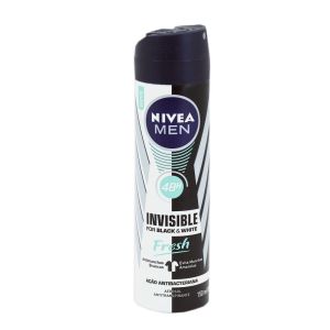 Desodorante Masculino Nivea Men Invisible For Black & White Fresh Aerosol 150mL