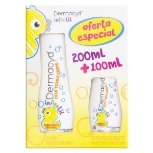 Dermacyd Kit Sabonete Liquido 24H Infantil 200 mL + 100mL Por R$1,99