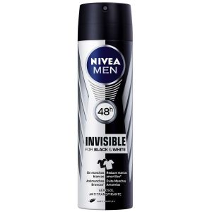 Desodorante Masculino Nivea Men Invisible For Black & White Clear Aerosol 150mL