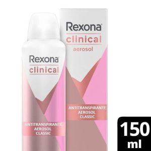 Desodorante Feminino Rexona Women Clinical Classic Aerosol 150mL