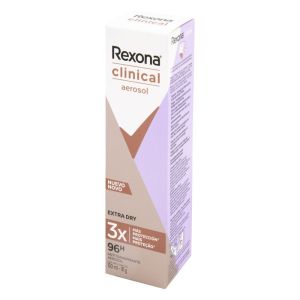 Desodorante Feminino Rexona Women Clinical Extra Dry Aerosol 150mL