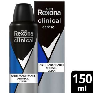 Desodorante Masculino Rexona Men Clinical Clear Aerosol 150mL