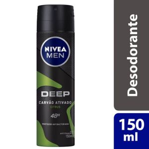 Desodorante Nivea Aerosol 150mL Masculino Deep Citrus