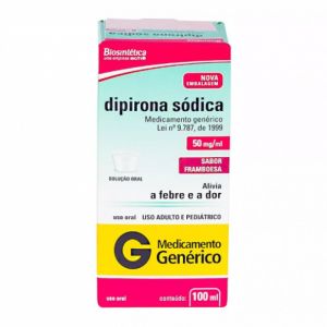 Dipirona Monoidratada Aché 50mg/mL Caixa com 1 Frasco com 100mL de Solução Oral + 1 Copo Medidor - Ache (GENÉRICO) 