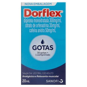 Dorflex 35mg/mL + 300mg/mL + 50mg/mL Caixa com 1 Frasco com 20mL de Solução de Uso Oral