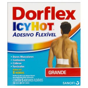 Dorflex Icy Hot Adesivo Flexivel Grande com 5 Unidades