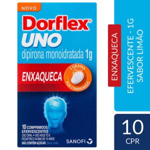 Dorflex Uno Enxaqueca 1G com 10 Comprimidos Efervescentes