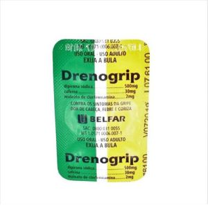 Drenogrip 500mg + 30mg + 2mg Blister com 6 Comprimidos Revestidos
