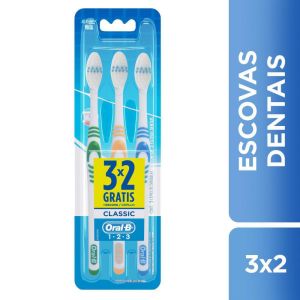 Escova Dental Oral B Classic 40 Leve 3 e Pague 2 Unidades