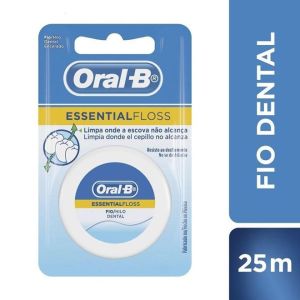 Fio Dental Oral-B Essential-Floss Encerado 25M