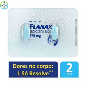 Flanax 275mg Caixa com 2 Comprimidos Revestidos
