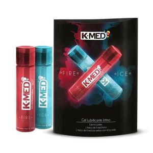 Gel Lubrificante K-Med Fire And Ice Gel 40G 2 Unidades