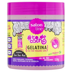 Gelatina Salon Line Tô de Cacho Vai Ter Volume Sim 550G